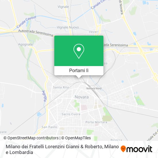 Mappa Milano dei Fratelli Lorenzini Gianni & Roberto
