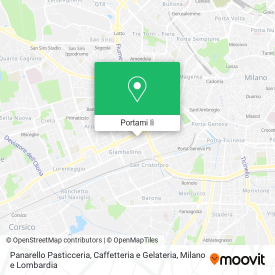 Mappa Panarello Pasticceria, Caffetteria e Gelateria