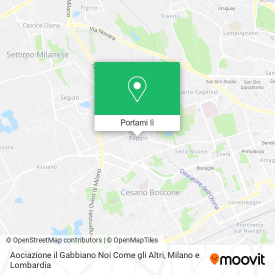 Mappa Aociazione il Gabbiano Noi Come gli Altri