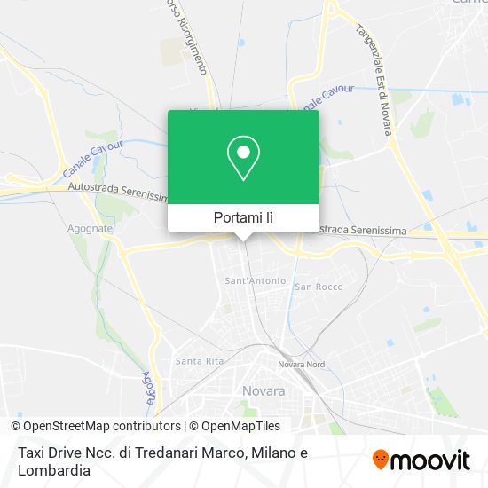 Mappa Taxi Drive Ncc. di Tredanari Marco