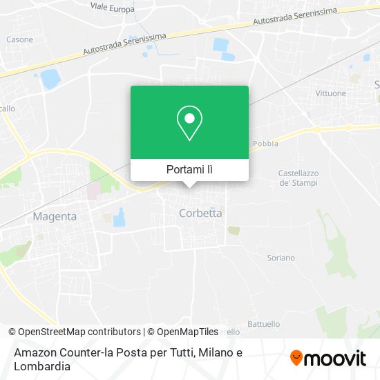 Mappa Amazon Counter-la Posta per Tutti