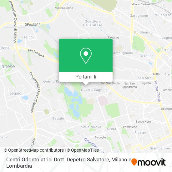 Mappa Centri Odontoiatrici Dott. Depetro Salvatore