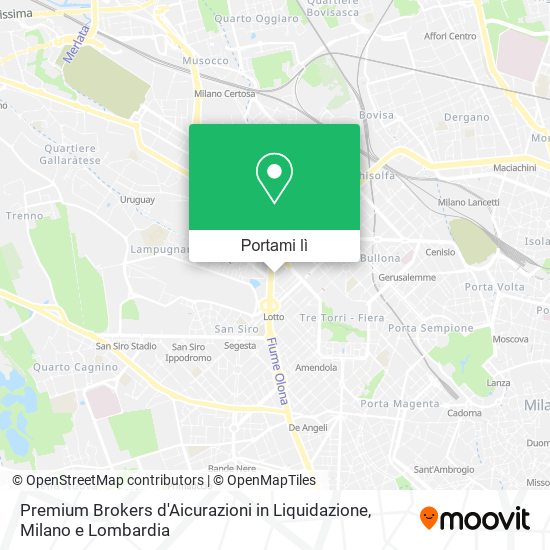 Mappa Premium Brokers d'Aicurazioni in Liquidazione