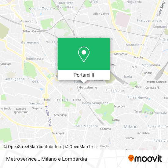 Mappa Metroservice .