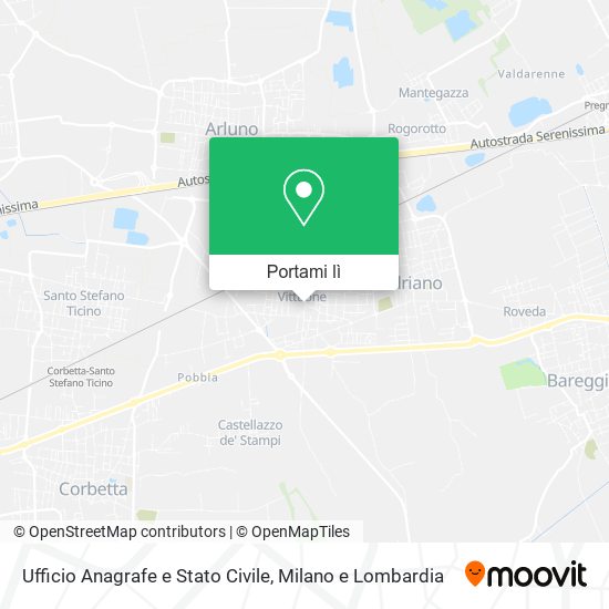 Mappa Ufficio Anagrafe e Stato Civile