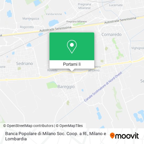 Mappa Banca Popolare di Milano Soc. Coop. a Rl.