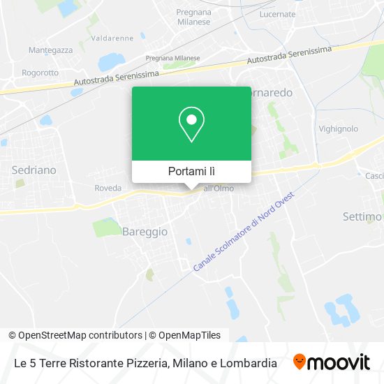 Mappa Le 5 Terre Ristorante Pizzeria