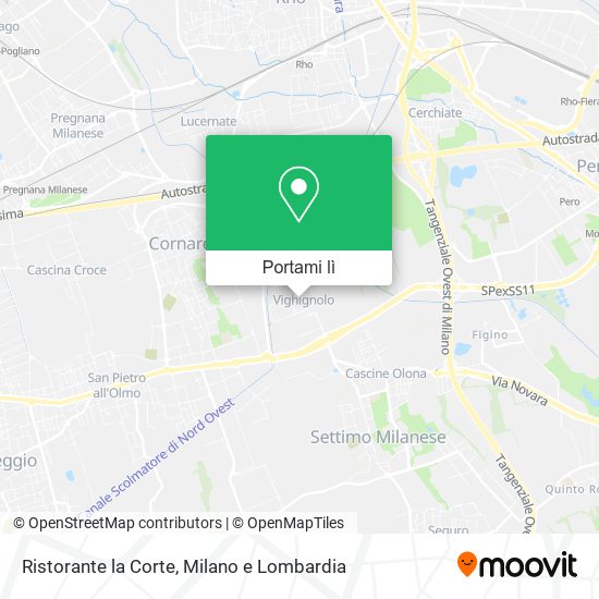 Mappa Ristorante la Corte