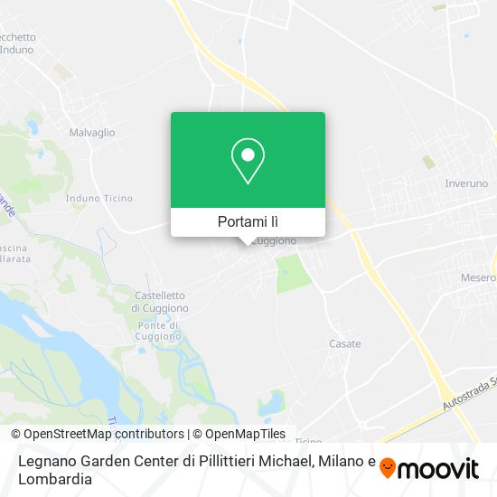 Mappa Legnano Garden Center di Pillittieri Michael