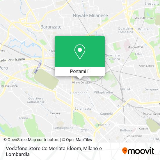 Mappa Vodafone Store Cc Merlata Bloom