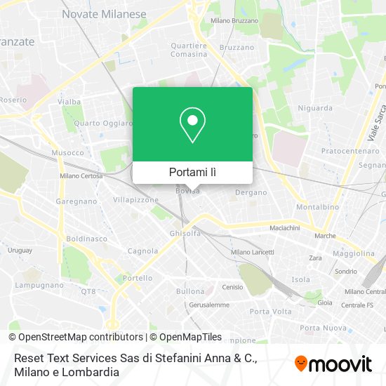 Mappa Reset Text Services Sas di Stefanini Anna & C.