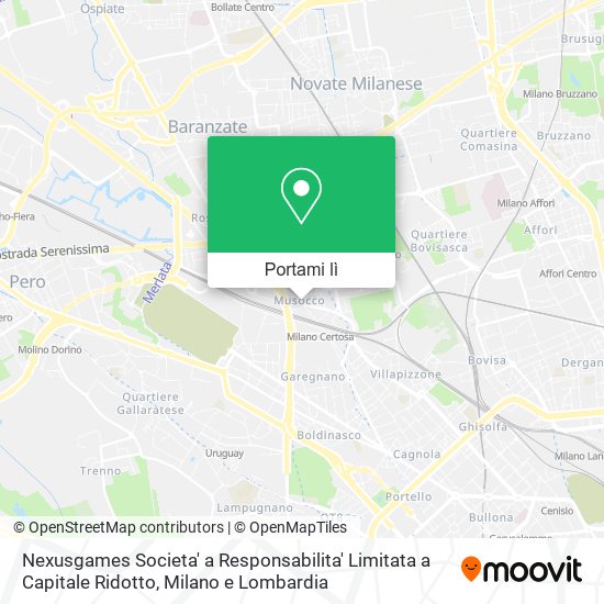 Mappa Nexusgames Societa' a Responsabilita' Limitata a Capitale Ridotto