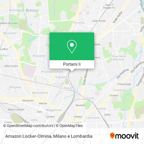 Mappa Amazon Locker-Olmina