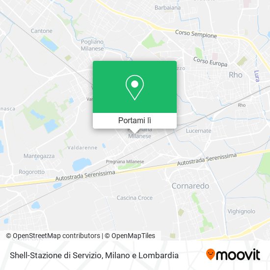 Mappa Shell-Stazione di Servizio