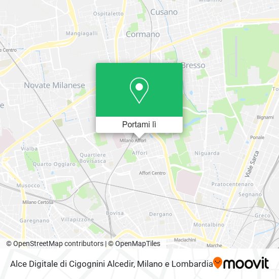 Mappa Alce Digitale di Cigognini Alcedir