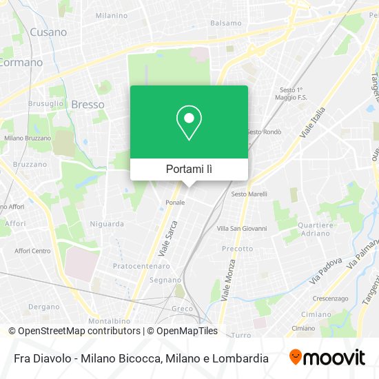 Mappa Fra Diavolo - Milano Bicocca