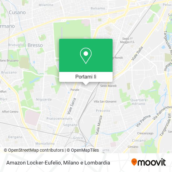 Mappa Amazon Locker-Eufelio