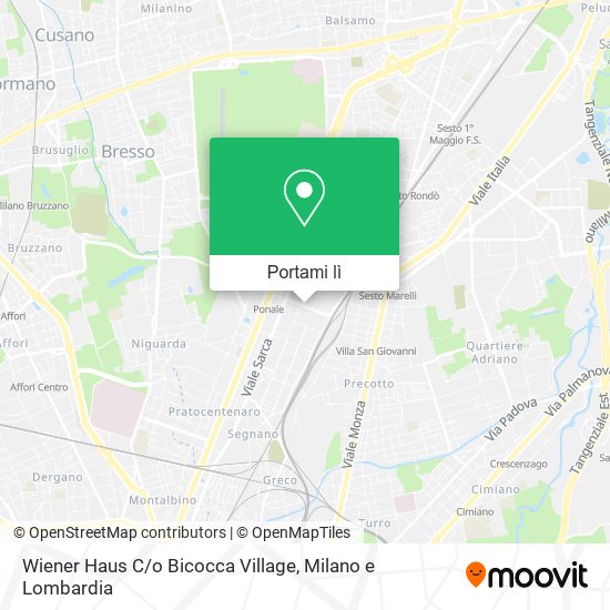 Mappa Wiener Haus C / o Bicocca Village