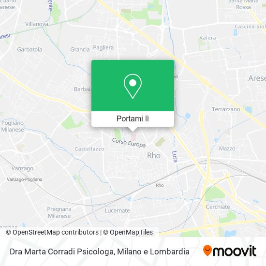 Mappa Dra Marta Corradi Psicologa