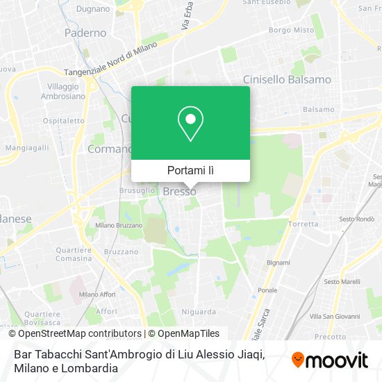Mappa Bar Tabacchi Sant'Ambrogio di Liu Alessio Jiaqi