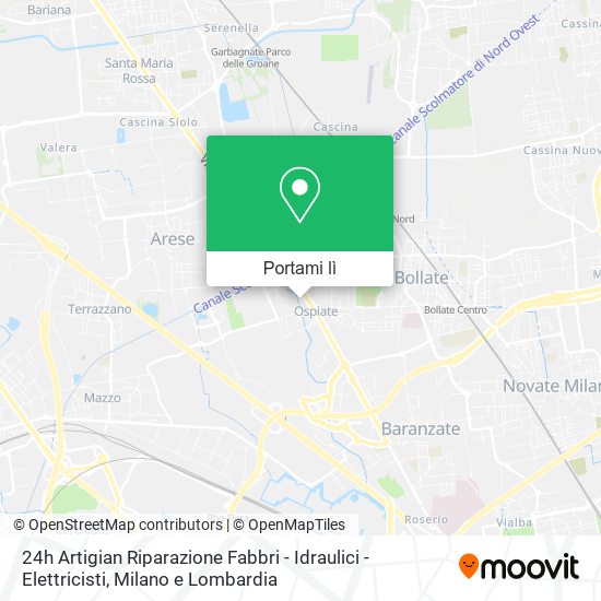 Mappa 24h Artigian Riparazione Fabbri - Idraulici - Elettricisti