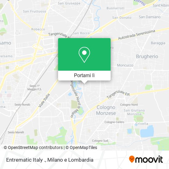 Mappa Entrematic Italy .