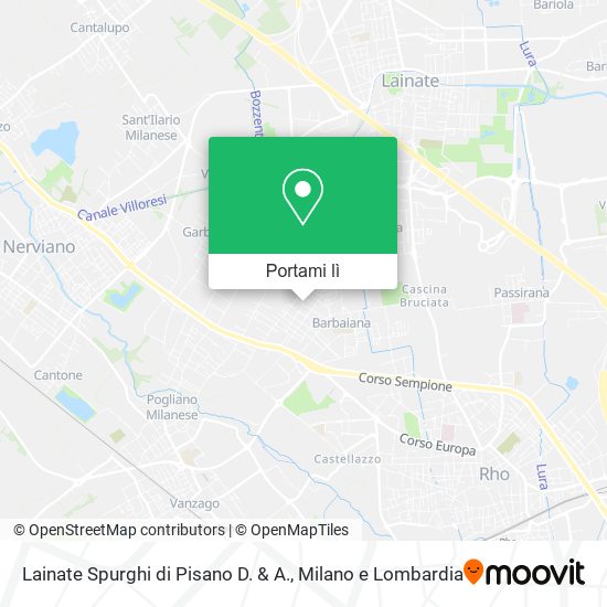 Mappa Lainate Spurghi di Pisano D. & A.
