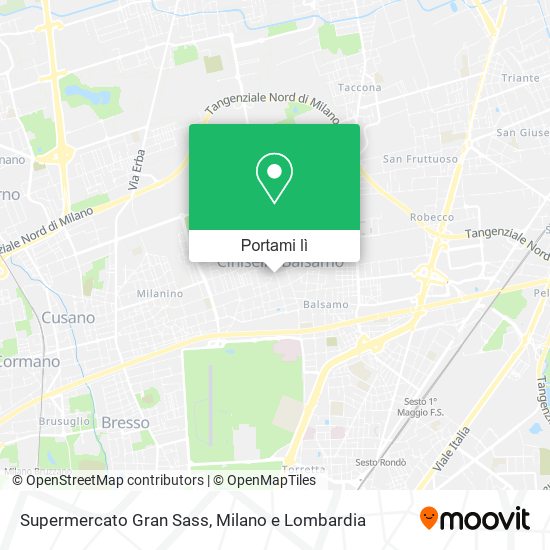 Mappa Supermercato Gran Sass