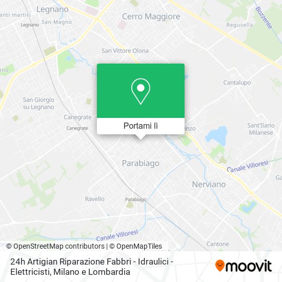 Mappa 24h Artigian Riparazione Fabbri - Idraulici - Elettricisti