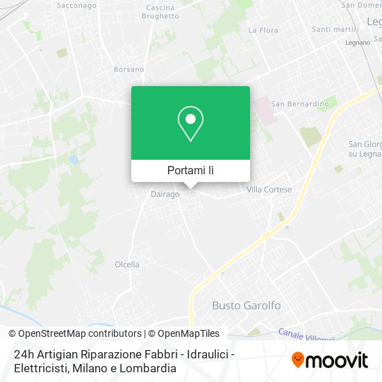 Mappa 24h Artigian Riparazione Fabbri - Idraulici - Elettricisti