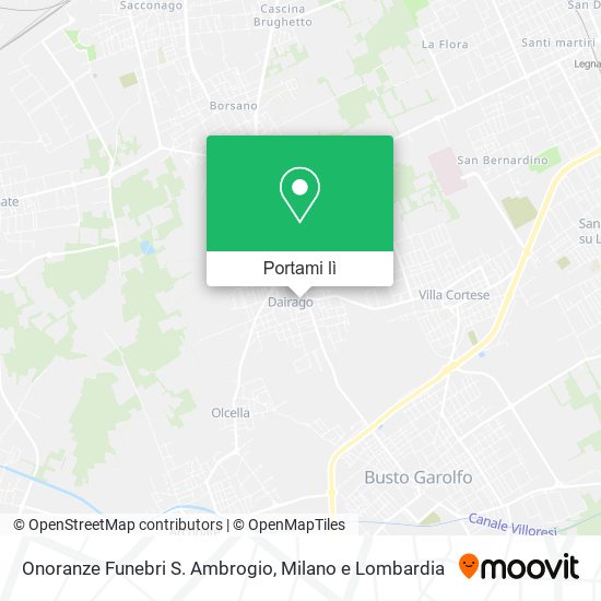 Mappa Onoranze Funebri S. Ambrogio