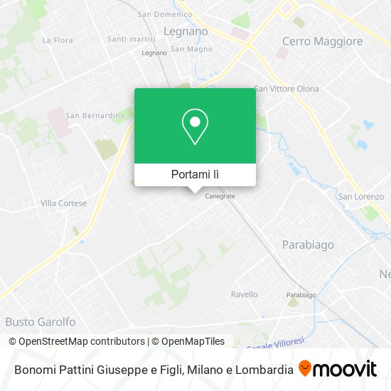 Mappa Bonomi Pattini Giuseppe e Figli