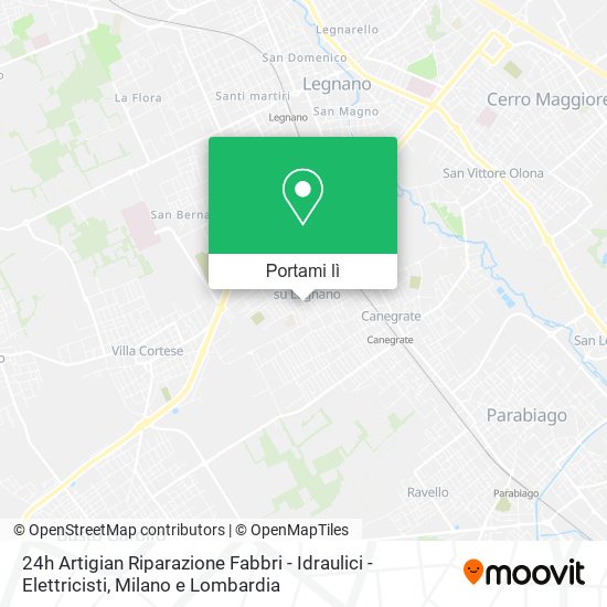 Mappa 24h Artigian Riparazione Fabbri - Idraulici - Elettricisti