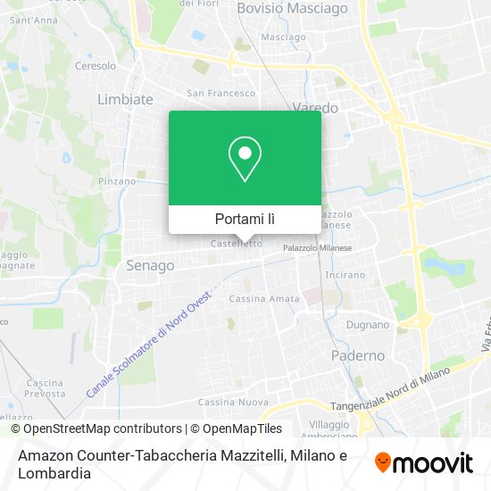 Mappa Amazon Counter-Tabaccheria Mazzitelli