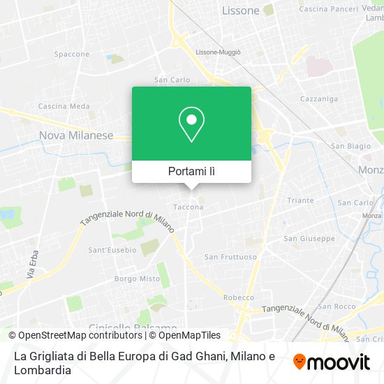 Mappa La Grigliata di Bella Europa di Gad Ghani