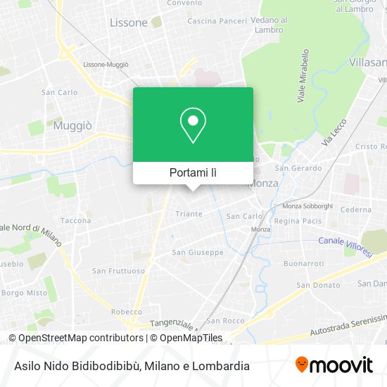 Mappa Asilo Nido Bidibodibibù