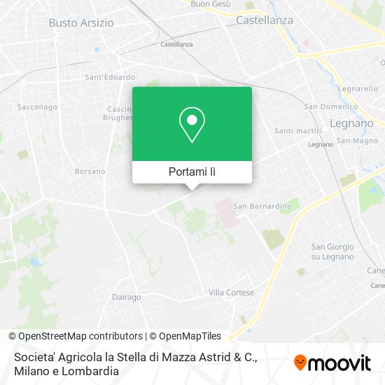 Mappa Societa' Agricola la Stella di Mazza Astrid & C.