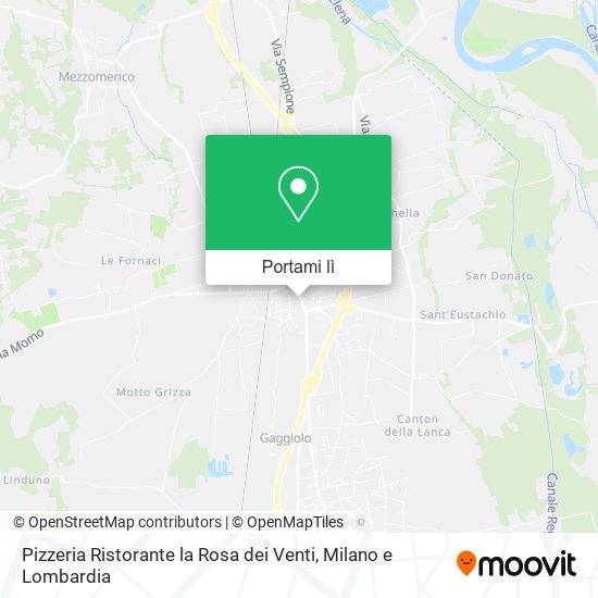 Mappa Pizzeria Ristorante la Rosa dei Venti