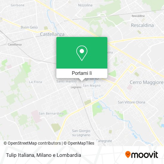 Mappa Tulip Italiana