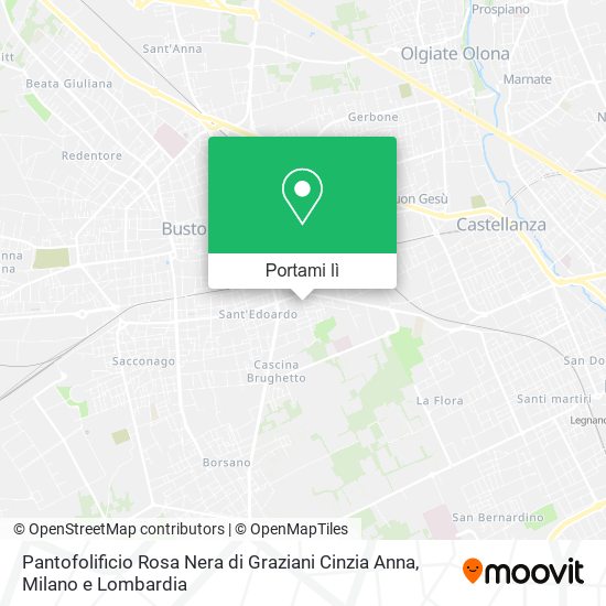 Mappa Pantofolificio Rosa Nera di Graziani Cinzia Anna