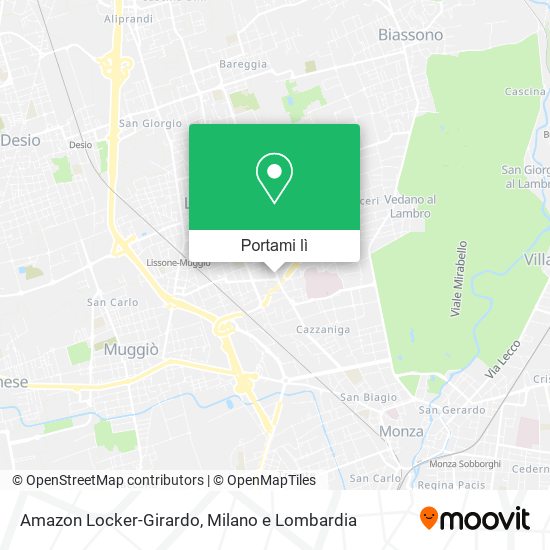 Mappa Amazon Locker-Girardo