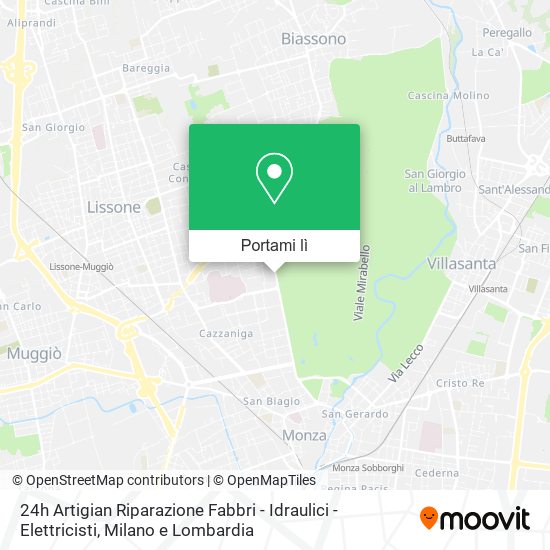 Mappa 24h Artigian Riparazione Fabbri - Idraulici - Elettricisti
