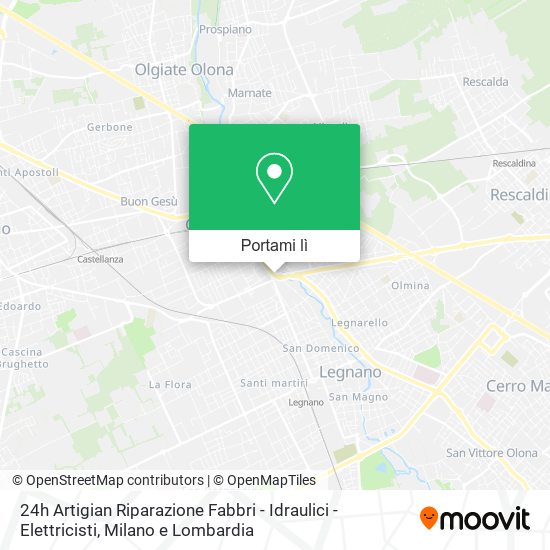 Mappa 24h Artigian Riparazione Fabbri - Idraulici - Elettricisti