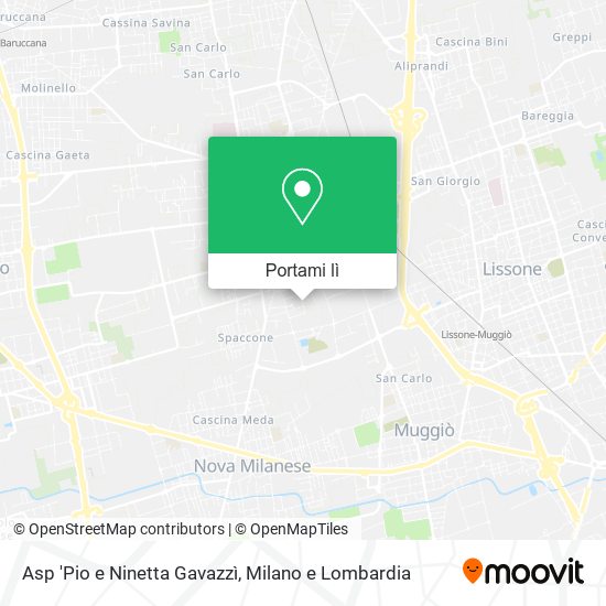 Mappa Asp 'Pio e Ninetta Gavazzì