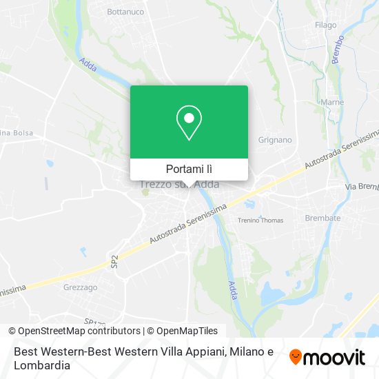 Mappa Best Western-Best Western Villa Appiani