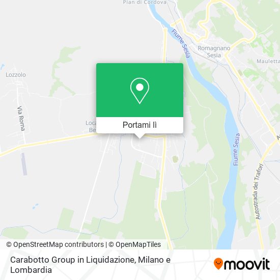 Mappa Carabotto Group in Liquidazione