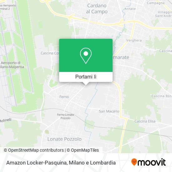 Mappa Amazon Locker-Pasquina