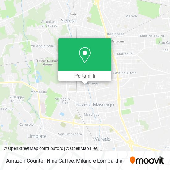 Mappa Amazon Counter-Nine Caffee