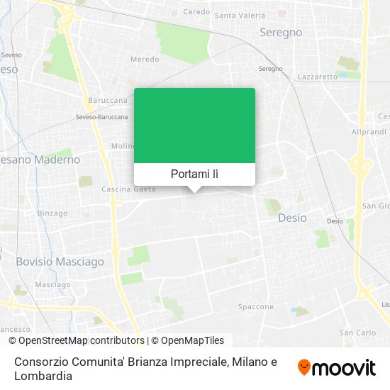 Mappa Consorzio Comunita' Brianza Impreciale
