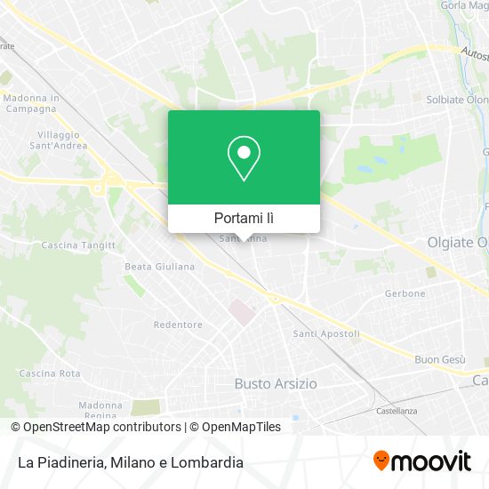 Mappa La Piadineria